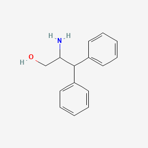 molecular formula C15H17NO B8533440 2-Amino-3,3-diphenylpropan-1-ol 