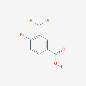molecular formula C8H5Br3O2 B8533470 4-Bromo-3-(dibromomethyl)benzoic acid 