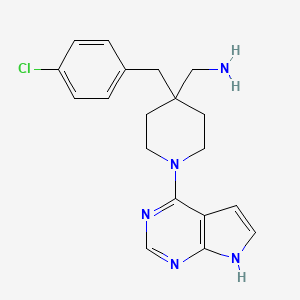 1-[4-(4-Chlorobenzyl)-1-(7h-Pyrrolo[2,3-D]pyrimidin-4-Yl)piperidin-4-Yl]methanamine