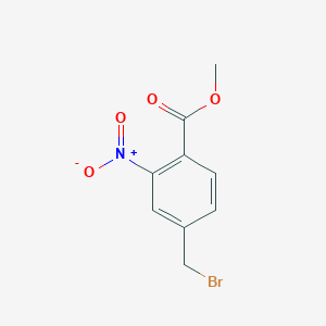 molecular formula C9H8BrNO4 B8533627 Methyl 4-(bromomethyl)-2-nitrobenzoate 