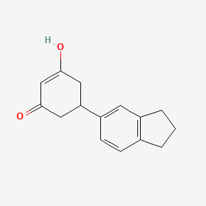 5-(2,3-Dihydro-1H-inden-5-yl)-3-hydroxycyclohex-2-en-1-one