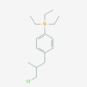 [4-(3-Chloro-2-methylpropyl)phenyl](triethyl)silane