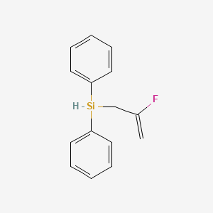 molecular formula C15H15FSi B8533806 2-Fluoroprop-2-enyl(diphenyl)silane 