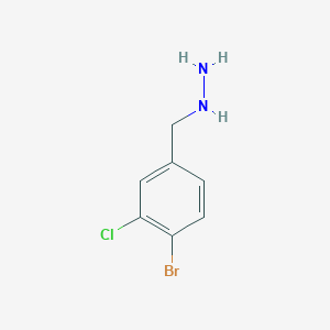 3-Chloro-4-bromobenzylhydrazine