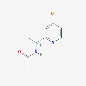 molecular formula C9H11BrN2O B8533879 N-(1-(4-bromopyridin-2-yl)ethyl)acetamide 