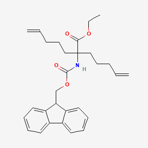 ethyl 2-(((9H-fluoren-9-yl)methoxy)carbonylamino)-2-(pent-4-enyl)hept-6-enoate