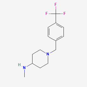 N-methyl-1-(4-(trifluoromethyl)benzyl)piperidine-4-amine