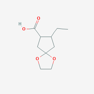 8-Ethyl-1,4-dioxaspiro[4,4]nonane-7-carboxylic acid