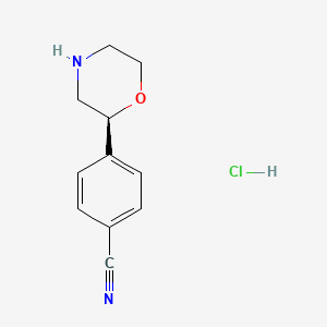 4-((S)-Morpholin-2-YL)benzonitrile hcl