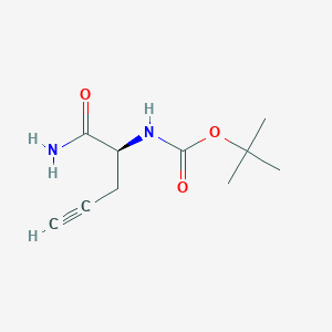 ((S)-1-carbamoylbut-3-ynyl)carbamic acid tert-butyl ester