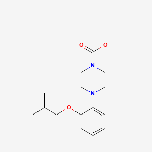 molecular formula C19H30N2O3 B8534068 tert-butyl 4-[2-(2-methylpropoxy)phenyl]piperazine-1-carboxylate 