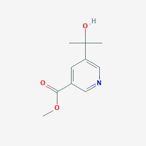 molecular formula C10H13NO3 B8534108 Methyl 5-(2-hydroxypropan-2-yl)pyridine-3-carboxylate 