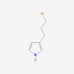 molecular formula C7H10BrN B8534173 3-(3-bromopropyl)-1H-pyrrole 