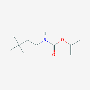 molecular formula C10H19NO2 B8534229 prop-1-en-2-yl N-(3,3-dimethylbutyl)carbamate 