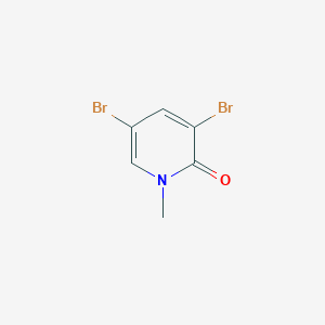 molecular formula C6H5Br2NO B085343 3,5-Dibromo-1-methylpyridin-2(1H)-one CAS No. 14529-54-5