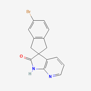 Spiro[2h-indene-2,3'-[3h]pyrrolo[2,3-b]pyridin]-2'(1'h)-one,5-bromo-1,3-dihydro-