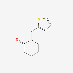 molecular formula C11H14OS B8534335 2-(2-Thienylmethyl)cyclohexanone 