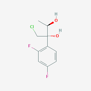 molecular formula C10H11ClF2O2 B8534339 (2S,3R)-1-Chloro-2-(2,4-difluorophenyl)butane-2,3-diol CAS No. 832151-94-7
