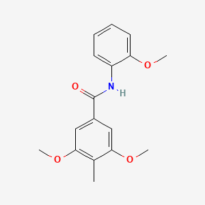 3,5-dimethoxy-N-(2-methoxyphenyl)-4-methylbenzamide