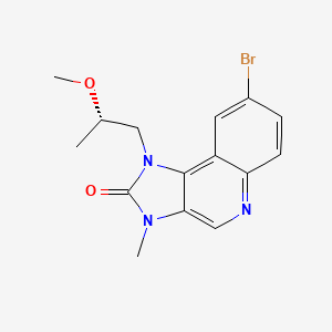 molecular formula C15H16BrN3O2 B8534394 8-bromo-1-[(2S)-2-methoxypropyl]-3-methyl-imidazo[4,5-c]quinolin-2-one 