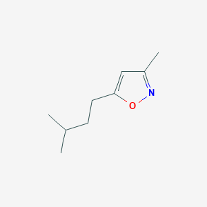 molecular formula C9H15NO B8534448 5-Isopentyl-3-methylisoxazole 