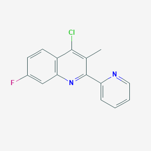 4-Chloro-7-fluoro-3-methyl-2-(pyridin-2-yl)quinoline