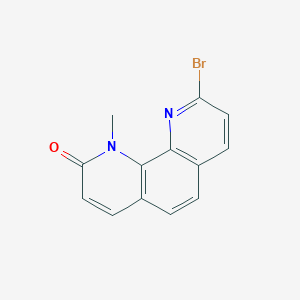 molecular formula C13H9BrN2O B8534534 9-Bromo-1-methyl-1,10-phenanthrolin-2(1H)-one CAS No. 39069-01-7