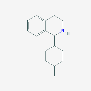 molecular formula C16H23N B8534674 1-(trans-4-Methylcyclohexyl)-1,2,3,4-tetrahydroisoquinoline 