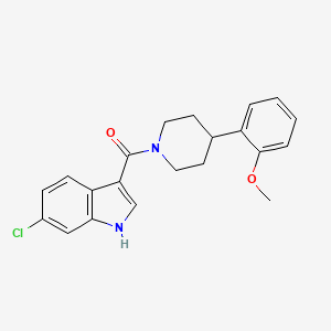 molecular formula C21H21ClN2O2 B8534683 (6-Chloro-1H-indol-3-yl)[4-(2-methoxyphenyl)piperidin-1-yl]methanone CAS No. 923295-58-3