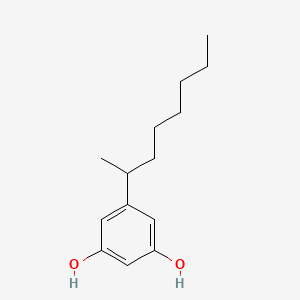 molecular formula C14H22O2 B8534690 5-(Octan-2-YL)benzene-1,3-diol CAS No. 27871-95-0
