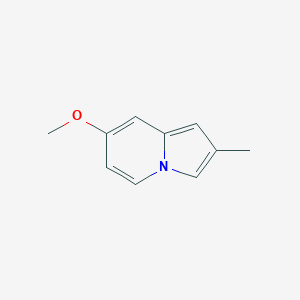 molecular formula C10H11NO B8534730 7-Methoxy-2-methylindolizine 