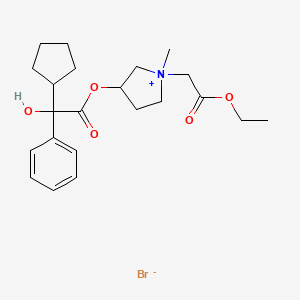 molecular formula C22H32BrNO5 B8534756 Sofpironium bromide 