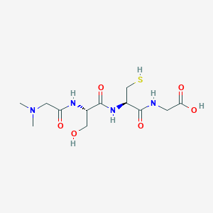 B8534914 Glycine, N,N-dimethylglycyl-L-seryl-L-cysteinyl- CAS No. 259198-91-9