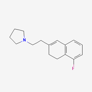 Pyrrolidine, 1-[2-(5-fluoro-3,4-dihydro-2-naphthalenyl)ethyl]-