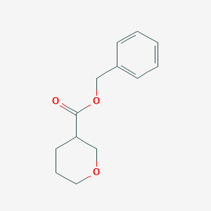 molecular formula C13H16O3 B8535094 Benzyl (R)-Tetrahydro-2H-pyran-3-carboxylate 