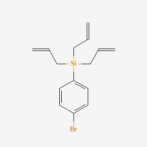 molecular formula C15H19BrSi B8535159 Silane, (4-bromophenyl)tri-2-propenyl- CAS No. 450371-47-8