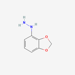 molecular formula C7H8N2O2 B8535312 Benzo[1,3]dioxol-4-yl-hydrazine 