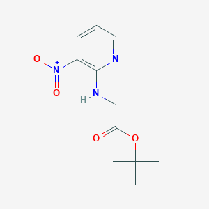 molecular formula C11H15N3O4 B8535320 tert-Butyl (3-nitropyridin-2-yl)glycinate, AldrichCPR 