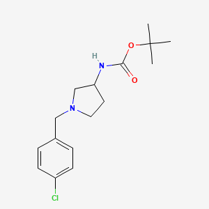 molecular formula C16H23ClN2O2 B8535434 (R)-tert-Butyl (1-(4-chlorobenzyl)pyrrolidin-3-yl)carbamate 
