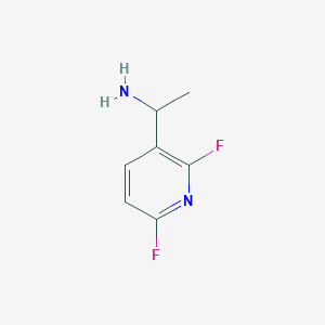 molecular formula C7H8F2N2 B8535437 1-(2,6-Difluoropyridin-3-yl)ethylamine 