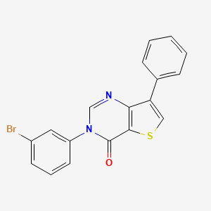 3-(3-Bromophenyl)-7-phenylthieno[3,2-d]pyrimidin-4(3H)-one