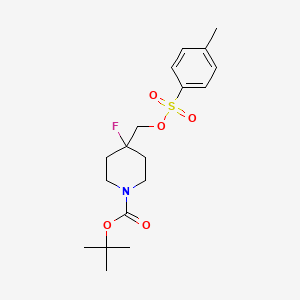 Tert-butyl 4-fluoro-4-((tosyloxy)methyl)piperidine-1-carboxylate