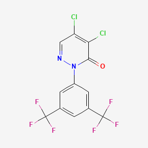 2-[3,5-Bis(trifluoromethyl)phenyl]-4,5-dichloropyridazin-3(2H)-one