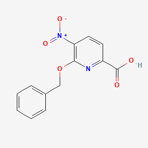 molecular formula C13H10N2O5 B8535684 6-(Benzyloxy)-5-nitropicolinic Acid 