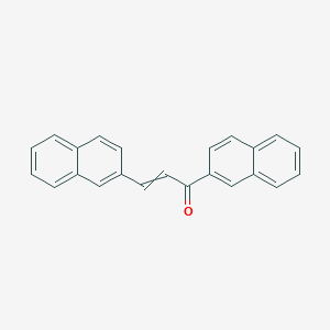 molecular formula C23H16O B8535704 1,3-Di(naphthalen-2-yl)prop-2-en-1-one 