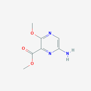 molecular formula C7H9N3O3 B8535918 Methyl 6-amino-3-methoxy-2-pyrazinecarboxylate CAS No. 259794-07-5