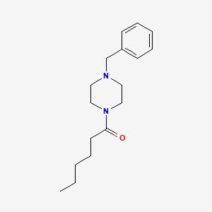 molecular formula C17H26N2O B8535928 1-(4-Benzylpiperazin-1-yl)hexan-1-one 