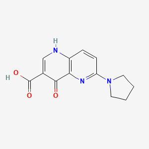4-Oxo-6-(pyrrolidin-1-yl)-1,4-dihydro-1,5-naphthyridine-3-carboxylic acid