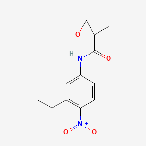 N-(3-Ethyl-4-nitrophenyl)-2-methyloxirane-2-carboxamide