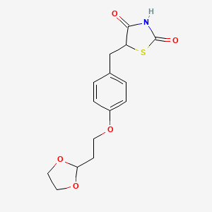 2,4-Thiazolidinedione, 5-[[4-[2-(1,3-dioxolan-2-yl)ethoxy]phenyl]methyl]-